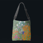 Gustav Klimt Blomsterträdgård Typ av skydd Axelväska<br><div class="desc">En vacker trädgårdsmålning - det här är en klassisk målning av Gustav Klimt,  som heter Cottage Garden,  eller Bauergarten,  1907,  som är en nära blomsterträdgård,  en färgstark blommigt.</div>