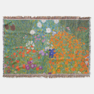 Gustav Klimt Blomsterträdgård Typ av skydd Filt