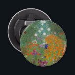 Gustav Klimt Blomsterträdgård Typ av skydd Flasköppnare<br><div class="desc">En vacker trädgårdsmålning - det här är en klassisk målning av Gustav Klimt,  som heter Cottage Garden,  eller Bauergarten,  1907,  som är en nära blomsterträdgård,  en färgstark blommigt.</div>