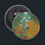 Gustav Klimt Blomsterträdgård Typ av skydd Flasköppnare<br><div class="desc">En vacker trädgårdsmålning - det här är en klassisk målning av Gustav Klimt,  som heter Cottage Garden,  eller Bauergarten,  1907,  som är en nära blomsterträdgård,  en färgstark blommigt.</div>