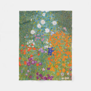 Gustav Klimt Blomsterträdgård Typ av skydd Fleecefilt
