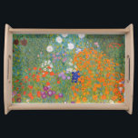 Gustav Klimt Blomsterträdgård Typ av skydd Frukostbricka<br><div class="desc">En vacker trädgårdsmålning - det här är en klassisk målning av Gustav Klimt,  som heter Cottage Garden,  eller Bauergarten,  1907,  som är en nära blomsterträdgård,  en färgstark blommigt.</div>