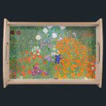 Gustav Klimt Blomsterträdgård Typ av skydd Frukostbricka<br><div class="desc">En vacker trädgårdsmålning - det här är en klassisk målning av Gustav Klimt,  som heter Cottage Garden,  eller Bauergarten,  1907,  som är en nära blomsterträdgård,  en färgstark blommigt.</div>