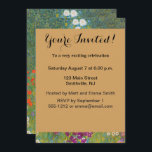 Gustav Klimt Blomsterträdgård Typ av skydd Inbjudningar<br><div class="desc">En vacker trädgårdsmålning - det här är en klassisk målning av Gustav Klimt,  som heter Cottage Garden,  eller Bauergarten,  1907,  som är en nära blomsterträdgård,  en färgstark blommigt.</div>