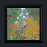 Gustav Klimt Blomsterträdgård Typ av skydd Minnesask<br><div class="desc">En vacker trädgårdsmålning - det här är en klassisk målning av Gustav Klimt,  som heter Cottage Garden,  eller Bauergarten,  1907,  som är en nära blomsterträdgård,  en färgstark blommigt.</div>