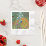 Gustav Klimt Blomsterträdgård Typ av skydd Pappersservett<br><div class="desc">En vacker trädgårdsmålning - det här är en klassisk målning av Gustav Klimt,  som heter Cottage Garden,  eller Bauergarten,  1907,  som är en nära blomsterträdgård,  en färgstark blommigt.</div>