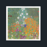 Gustav Klimt Blomsterträdgård Typ av skydd Pappersservett<br><div class="desc">En vacker trädgårdsmålning - det här är en klassisk målning av Gustav Klimt,  som heter Cottage Garden,  eller Bauergarten,  1907,  som är en nära blomsterträdgård,  en färgstark blommigt.</div>