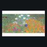 Gustav Klimt Blomsterträdgård Typ av skydd Rektangulärt Klistermärke<br><div class="desc">En vacker trädgårdsmålning - det här är en klassisk målning av Gustav Klimt,  som heter Cottage Garden,  eller Bauergarten,  1907,  som är en nära blomsterträdgård,  en färgstark blommigt.</div>