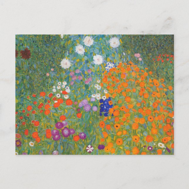 Gustav Klimt Blomsterträdgård Typ av skydd Vykort (Framsida)