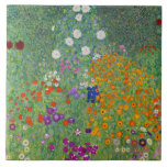 Gustav Klimt Blomsterträdgård Vintage Art nouveau Kakelplatta<br><div class="desc">Gustav Klimt Blomsterträdgård Vintage Art nouveau Painting 1907 Fine Art Painting</div>