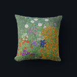 Gustav Klimt Blomsterträdgård Vintage Art nouveau Kudde<br><div class="desc">Gustav Klimt Blomsterträdgård Vintage Art nouveau Painting 1907 Fine Art Painting</div>