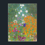 Gustav Klimt: blomsterträdgård Vykort<br><div class="desc">Ett vackert klassiskt vykort med en färgstark blomsterträdgård,  som målas av den österrikiska symbolmålaren Gustav Klimt.</div>