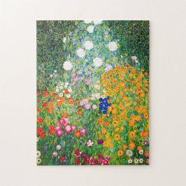 Gustav Klimt blomsterträdgårdpussel Pussel