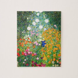 Gustav Klimt blomsterträdgårdpussel Pussel