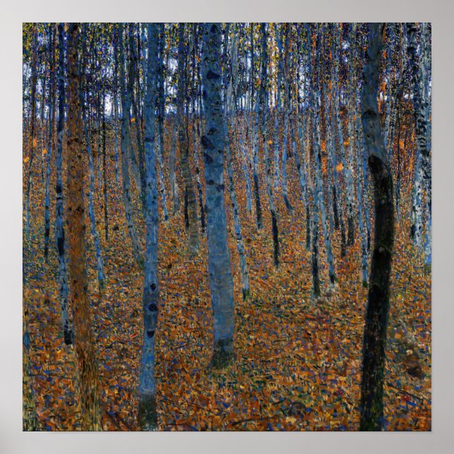 Gustav Klimt - Bokskog I Poster (Framsidan)