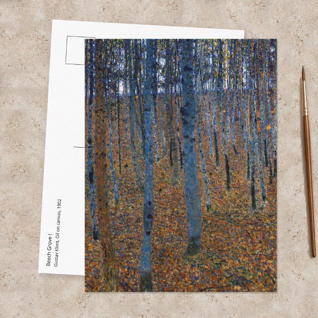 Gustav Klimt - Bokskog I Vykort (Skapare uppladdad)