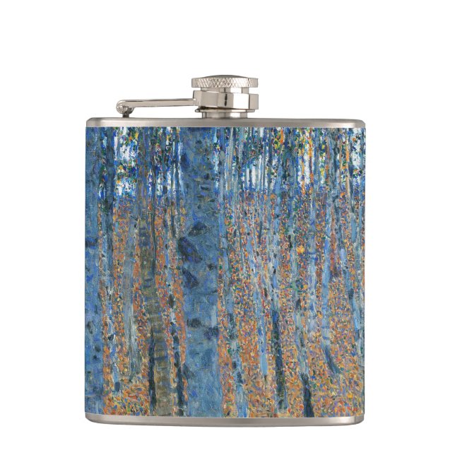 Gustav Klimt Bokskogs Vintage Finkonst Fickplunta (Framsidan)