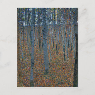 Gustav Klimt - bokträddunge. Trädnaturdjurliv Vykort