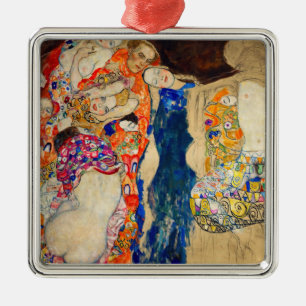 Gustav Klimt - Briden (oavslutad) Julgransprydnad Metall