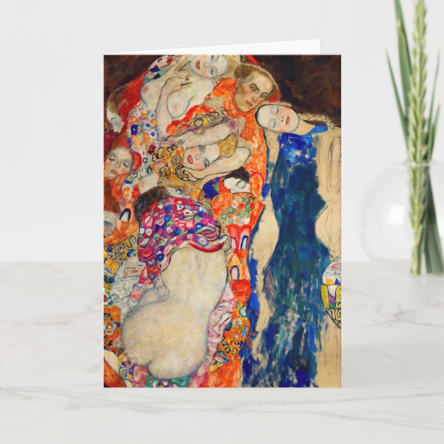 Gustav Klimt - Briden (oavslutad) Kort (Framsida)