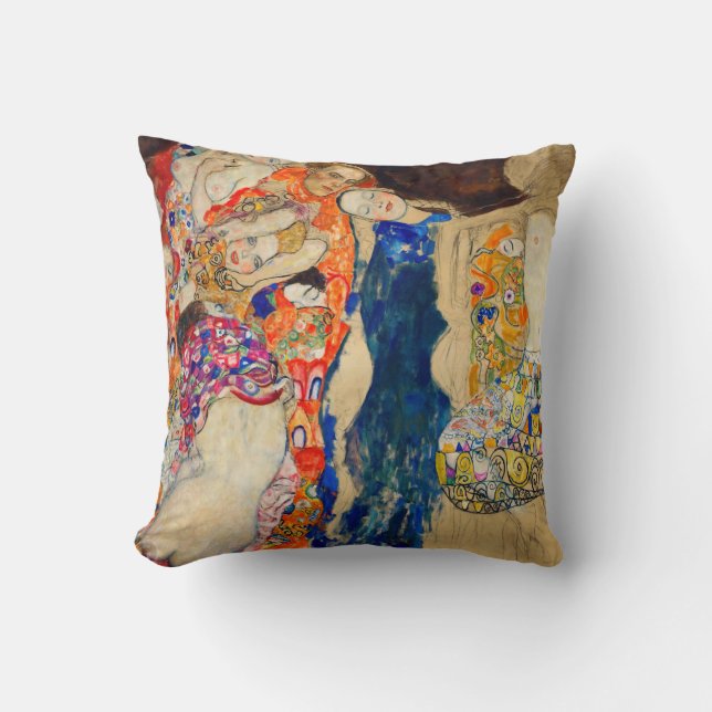 Gustav Klimt - Briden (oavslutad) Kudde (Framsida)