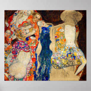 Gustav Klimt - Briden (oavslutad) Poster