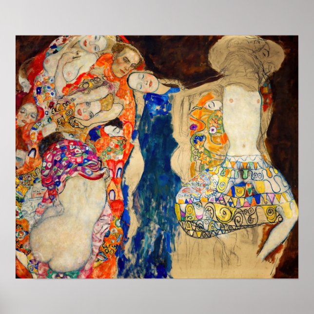 Gustav Klimt - Briden (oavslutad) Poster (Framsidan)