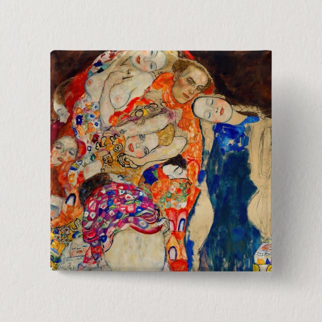 Gustav Klimt - Bruden (ofullbordad) Knapp (Framsida)