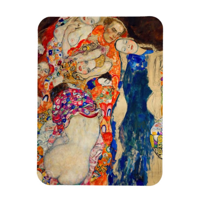Gustav Klimt - Bruden (ofullbordad) Magnet (Vertikal)