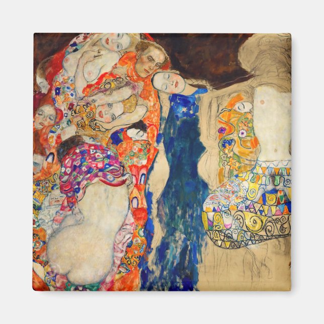 Gustav Klimt - Bruden (ofullbordad) Magnet (Framsidan)