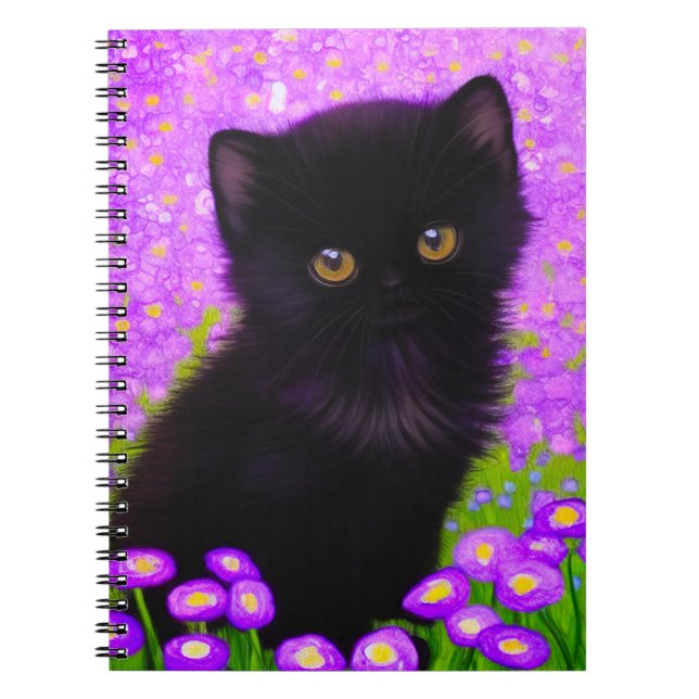 Gustav Klimt Cat Anteckningsbok (Framsidan)