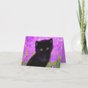 Gustav Klimt Cat Inbjudan