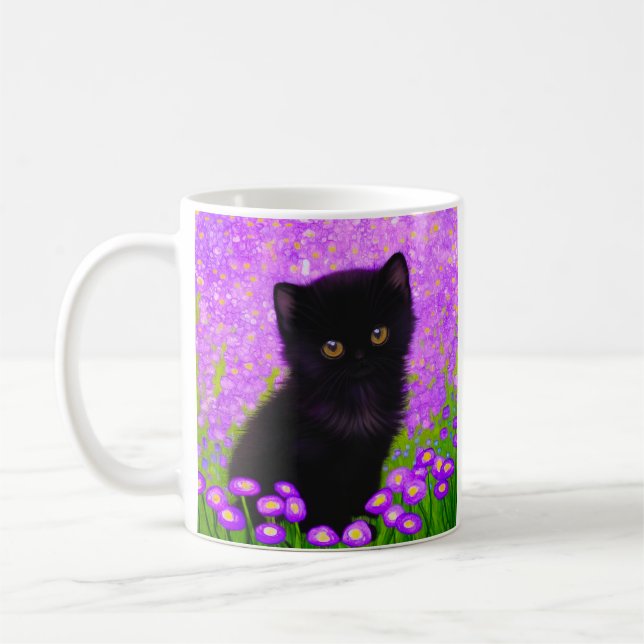 Gustav Klimt Cat Kaffemugg (Vänster)