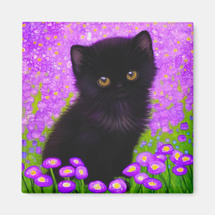 Gustav Klimt Cat Magnet