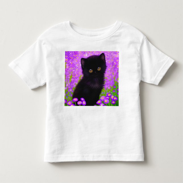 Gustav Klimt Cat T Shirt (Framsida)