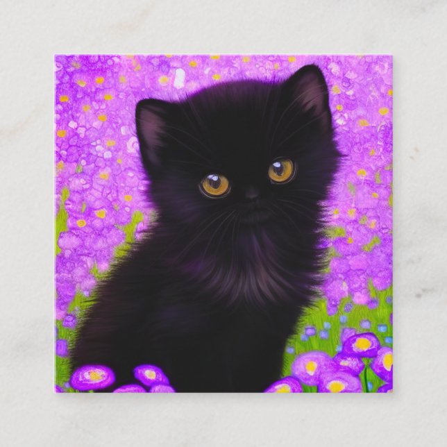 Gustav Klimt Cat Tilläggskort (Framsida)