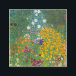 Gustav Klimt Cottage Garden Fyrkantigt Visitkort<br><div class="desc">Gustav Klimt Cottage Garden</div>