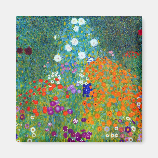 Gustav Klimt Cottage Garden Magnet (Framsidan)