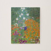 Gustav Klimt Cottage Garden Painting