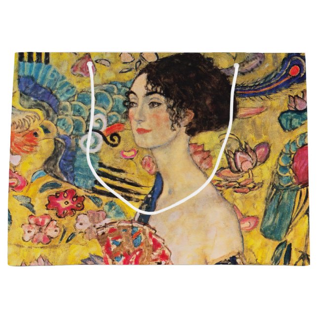 Gustav Klimt - Dam med Fläkt (Framsidan)