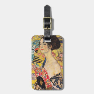 Gustav Klimt - Dam med Fläkt Bagagebricka