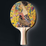 Gustav Klimt - Dam med Fläkt Pingisracket<br><div class="desc">Dam med Fläkt - Gustav Klimt,  Oil on Canvas,  1917-1918</div>