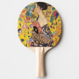 Gustav Klimt - Dam med Fläkt Pingisracket