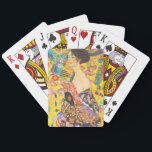 Gustav Klimt Dam med Fläkt vintage art nouveau Casinokort<br><div class="desc">Gustav Klimt Dam med Fläkt vintage art nouveau</div>