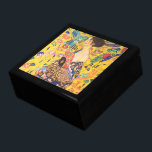 Gustav Klimt Dam med Fläkt vintage art nouveau Minnesask<br><div class="desc">Gustav Klimt Dam med Fläkt vintage art nouveau</div>