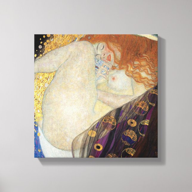 Gustav Klimt - Danae Canvastryck (Framsida)