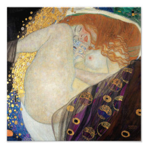 Gustav Klimt - Danae Fototryck