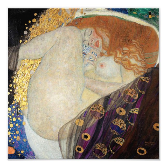 Gustav Klimt - Danae Fototryck (Framsidan)