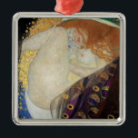 Gustav Klimt - Danae Julgransprydnad Metall<br><div class="desc">Danae - Gustav Klimt,  Oil on Canvas,  1907</div>