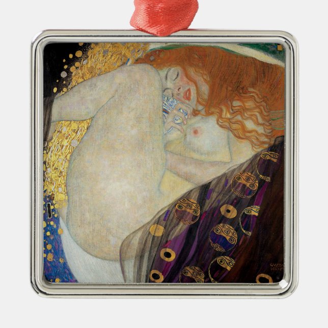 Gustav Klimt - Danae Julgransprydnad Metall (Framsidan)